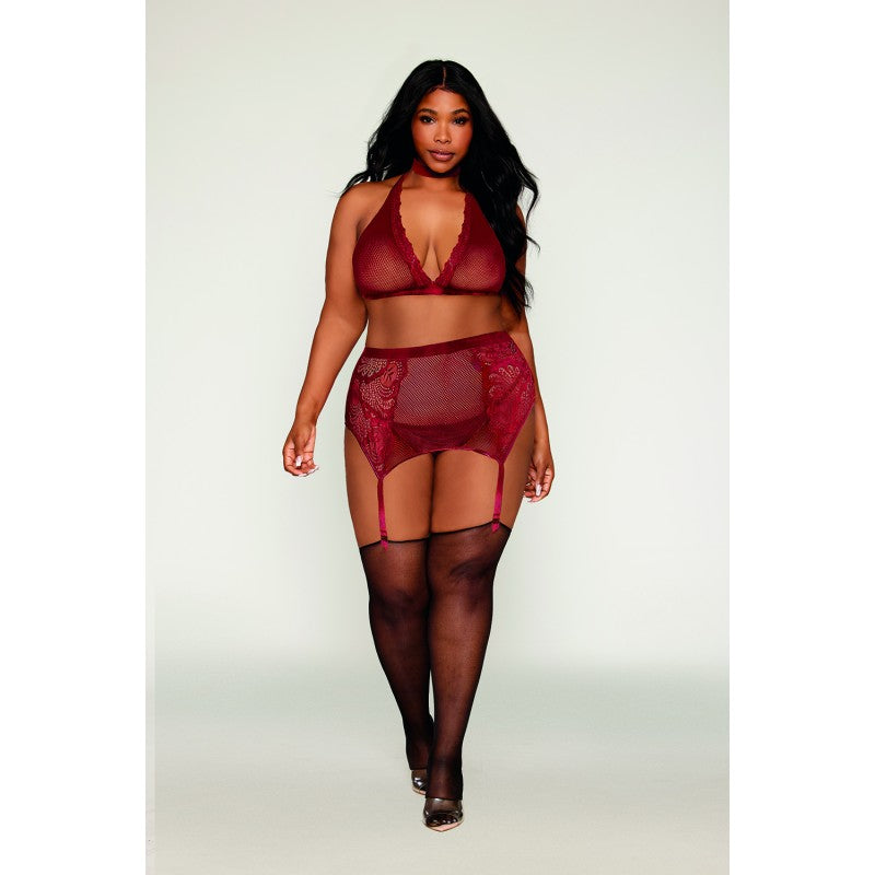 Ensemble 4 pièces grande taille soutien gorge