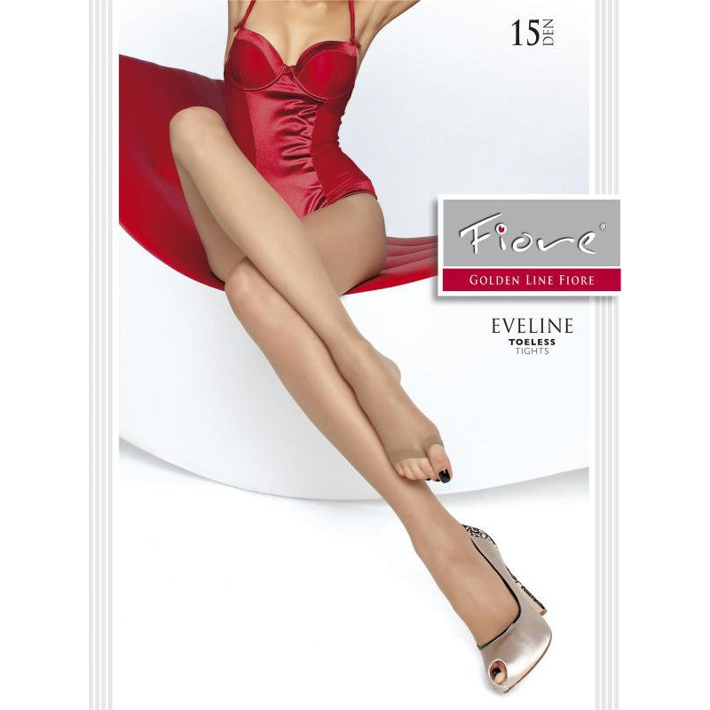 Collants Noirs Eveline Fiore avec Ouverture aux Orteils