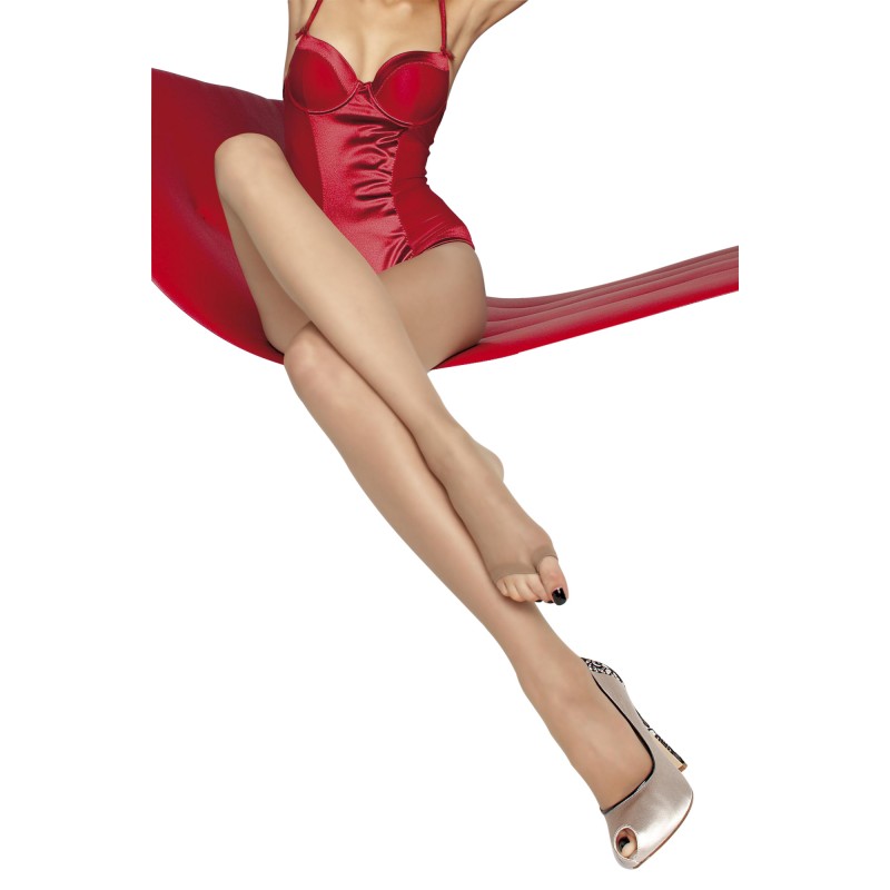 Collants Noirs Eveline Fiore avec Ouverture aux Orteils