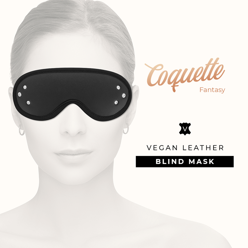 Masque BDSM en Cuir Végan - Coquette Chic Desire Fantasy