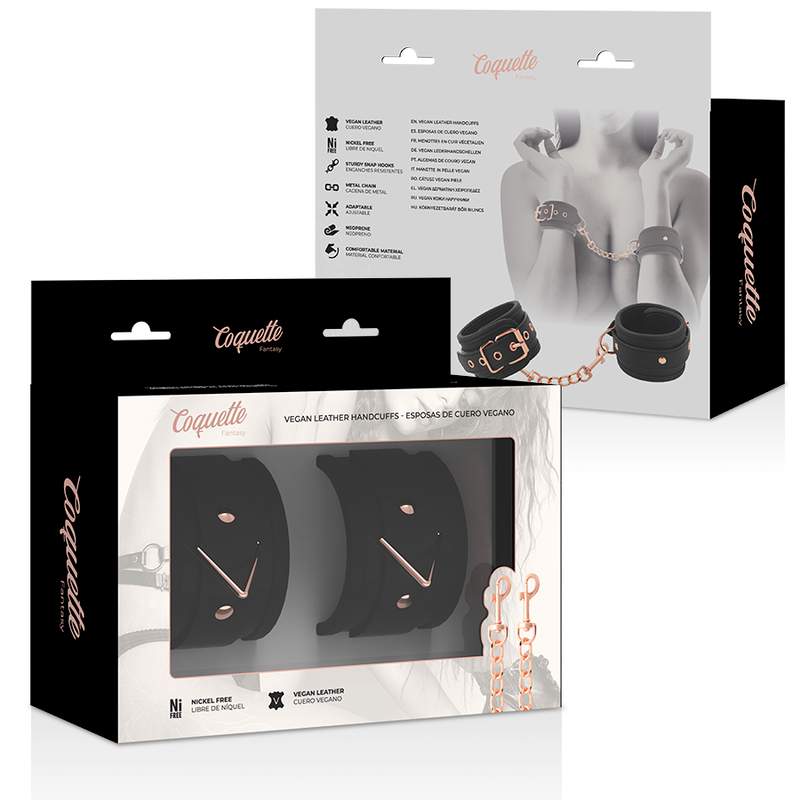 Menottes Fantasy en cuir végan