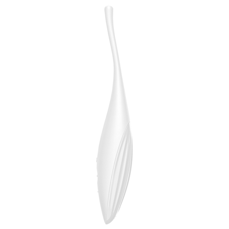 Vibromasseur clitoridien blanc