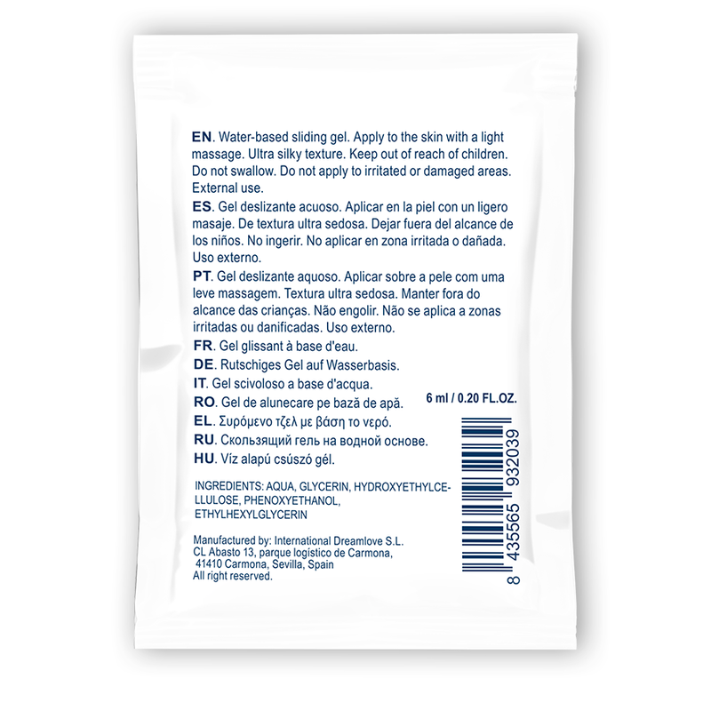 Waterfeel - Gel de Glissement Neutre Base d'Eau 6 ml