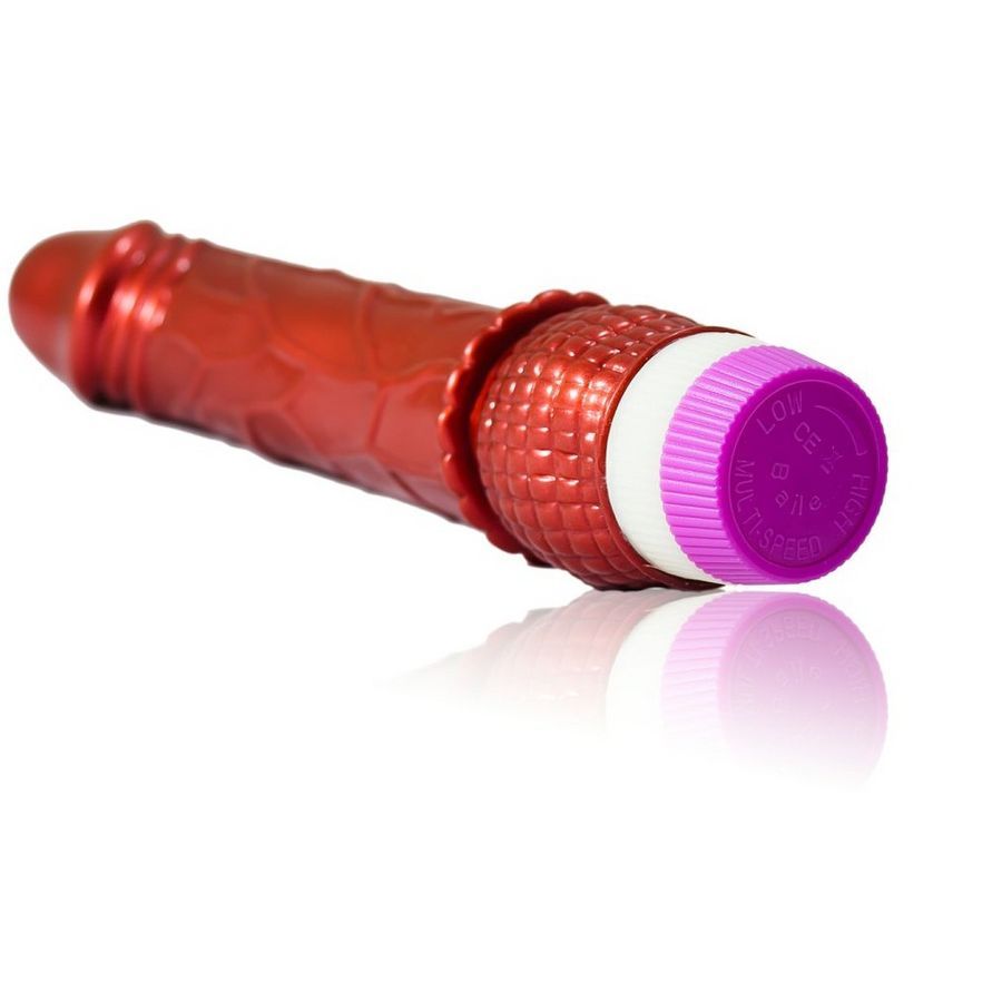 BAILE LINEX RED – Vibromasseur réaliste rouge 23 cm