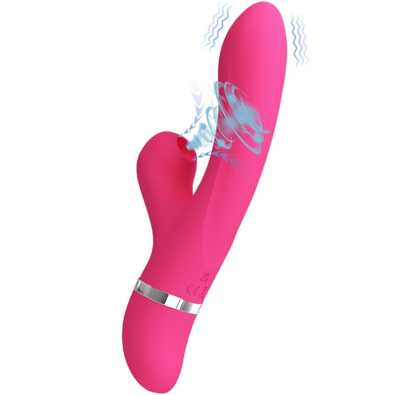 Vibromasseur et Ventouse Pretty Love Willow Rabbit
