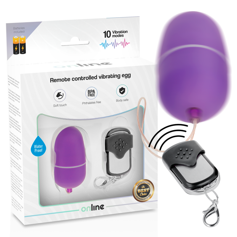 Œuf Vibrant avec Télécommande