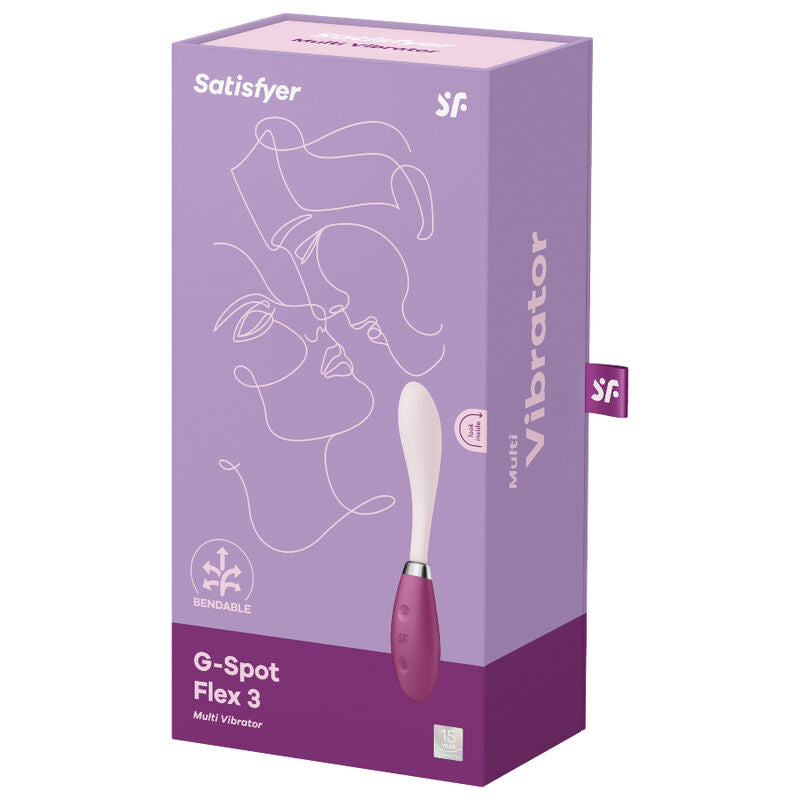 Satisfyer - Vibromasseur G-Spot Flex 3 Rouge