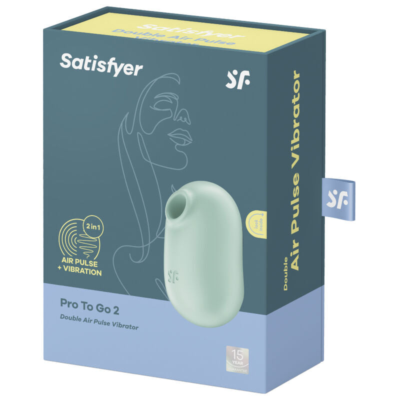 Vibromasseur et Stimulateur Double Satisfyer Pro To Go 2 – Vert