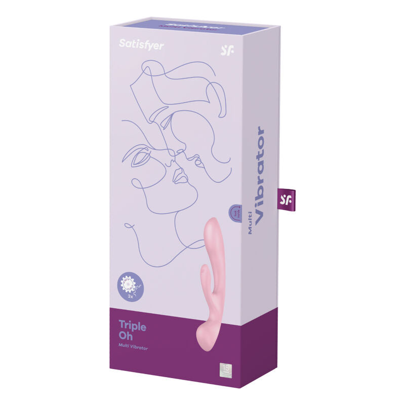 Vibromasseur Triple Oh Satisfyer - Plaisir Polyvalent