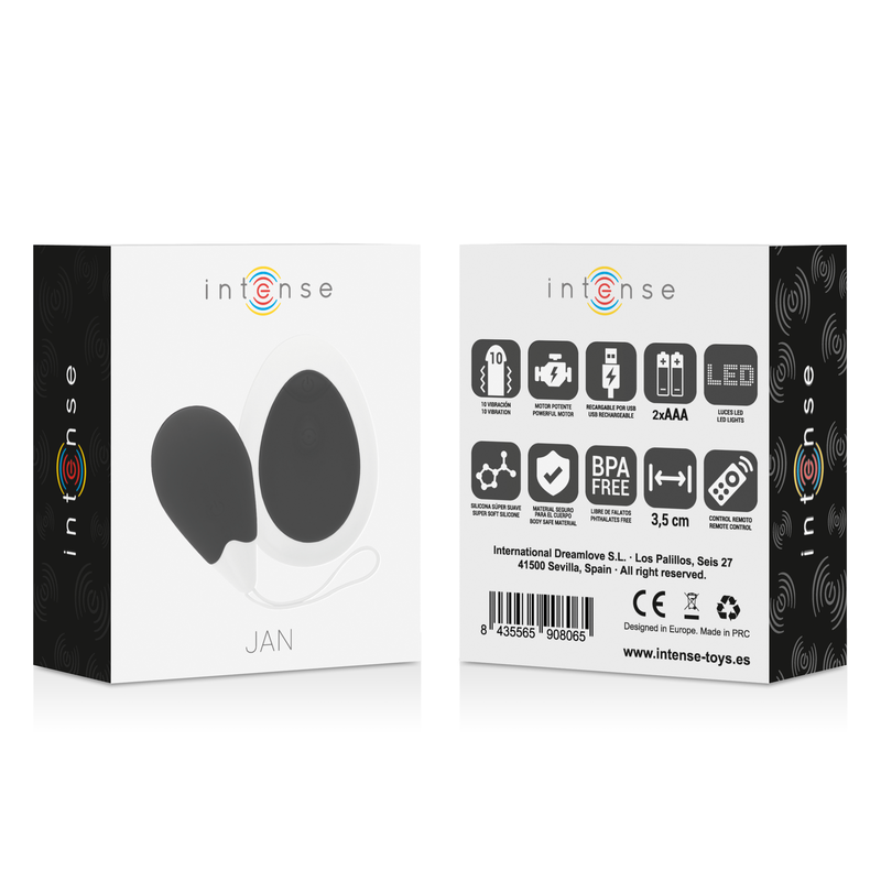 Œuf vibrant avec télécommande pour jeux intimes