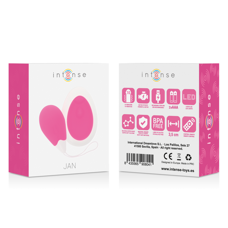 Vibreur discret avec télécommande pour jeux intimes