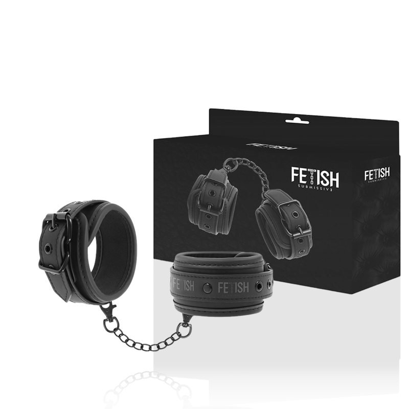 Menottes en Cuir Végétalien Fetish Submissive