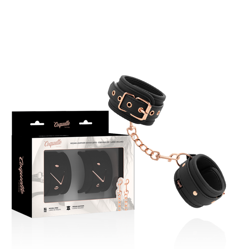Menottes Fantasy en cuir végan
