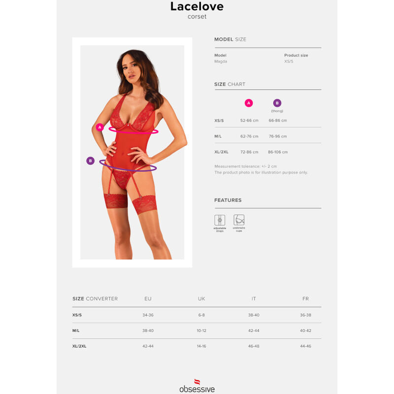 Corset Lacelove Rouge