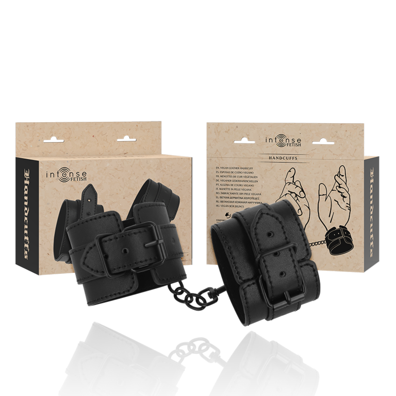 Menottes en Cuir Végétalien Intense Fetish
