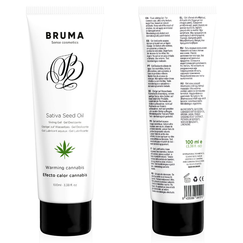 Gel Glissant Réchauffant Saveur Cannabis Bruma