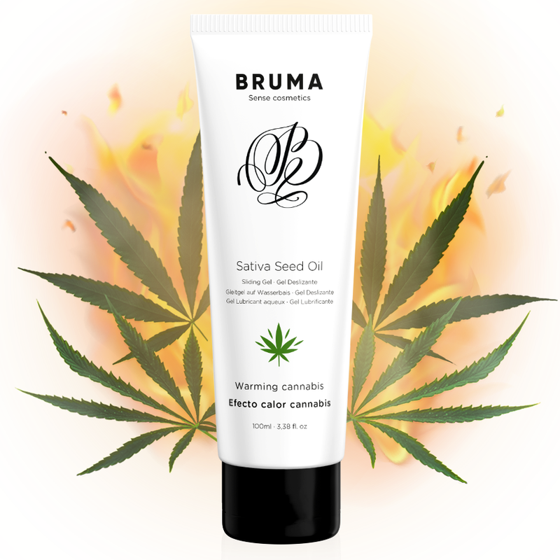 Gel Glissant Réchauffant Saveur Cannabis Bruma