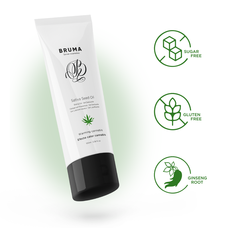 Gel Glissant Réchauffant Saveur Cannabis Bruma