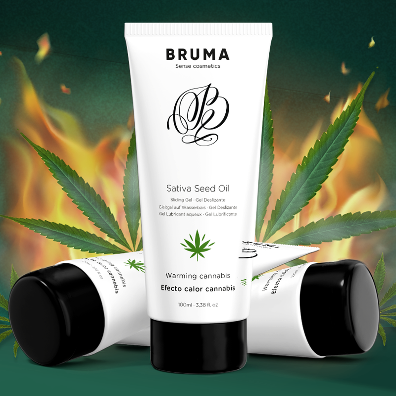 Gel Glissant Réchauffant Saveur Cannabis Bruma
