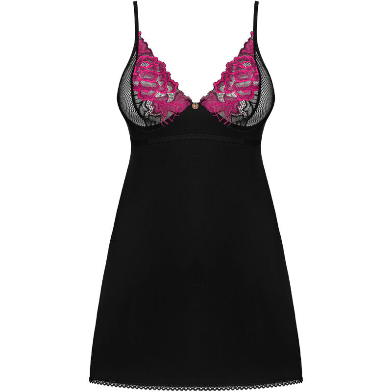 Chemise Noire Rosenty et String