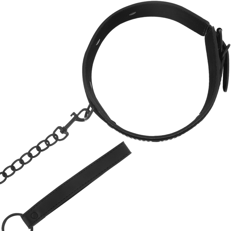 Collier en Cuir Vegan Fetish Intense