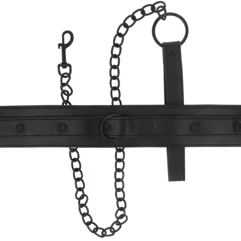 Collier en Cuir Vegan Fetish Intense