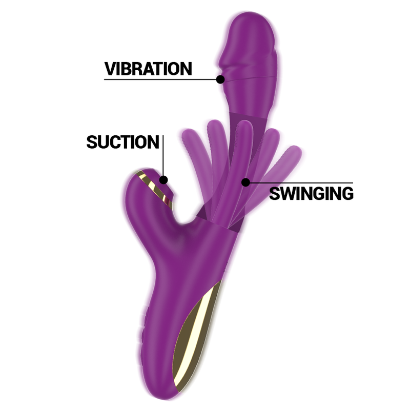 Vibromasseur Ateneo - Langue Oscillante et Succion Violet