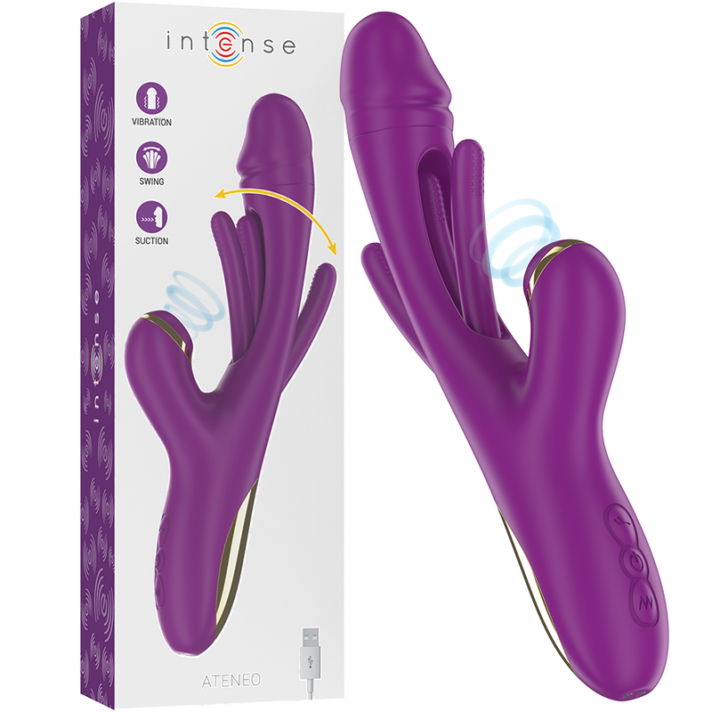 Vibromasseur Ateneo - Langue Oscillante et Succion Violet