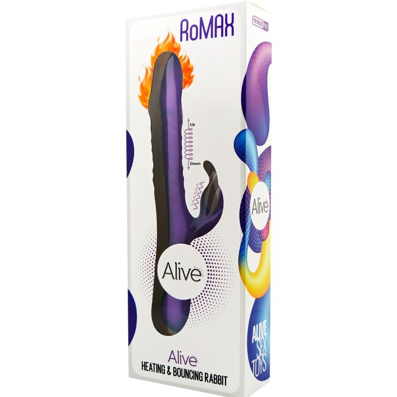 Vibromasseur lapin RoMAX en silicone violet