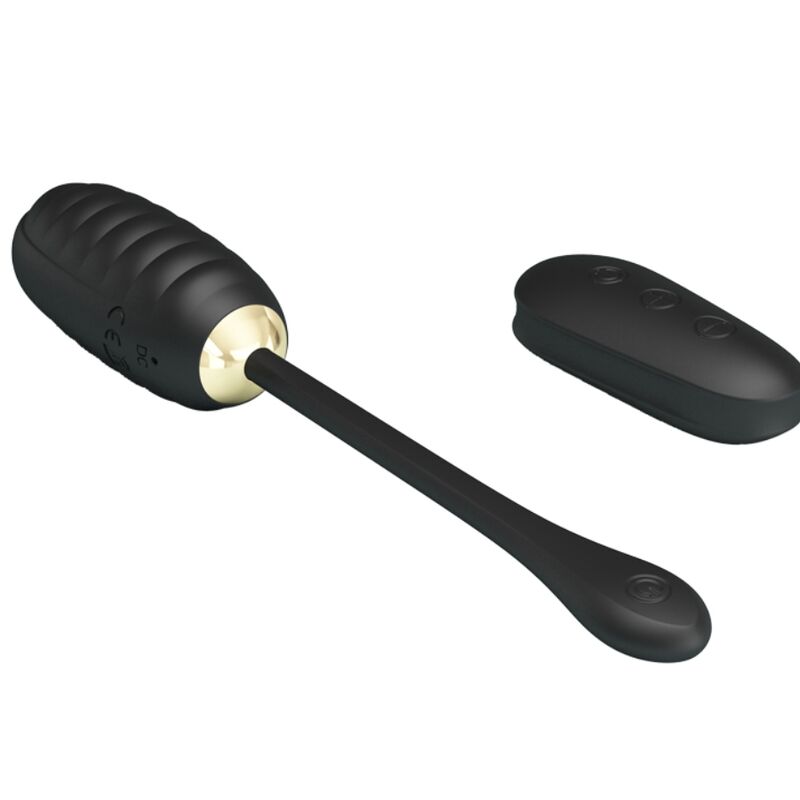 Œuf vibrant Doreen rechargeable noir Pretty Love