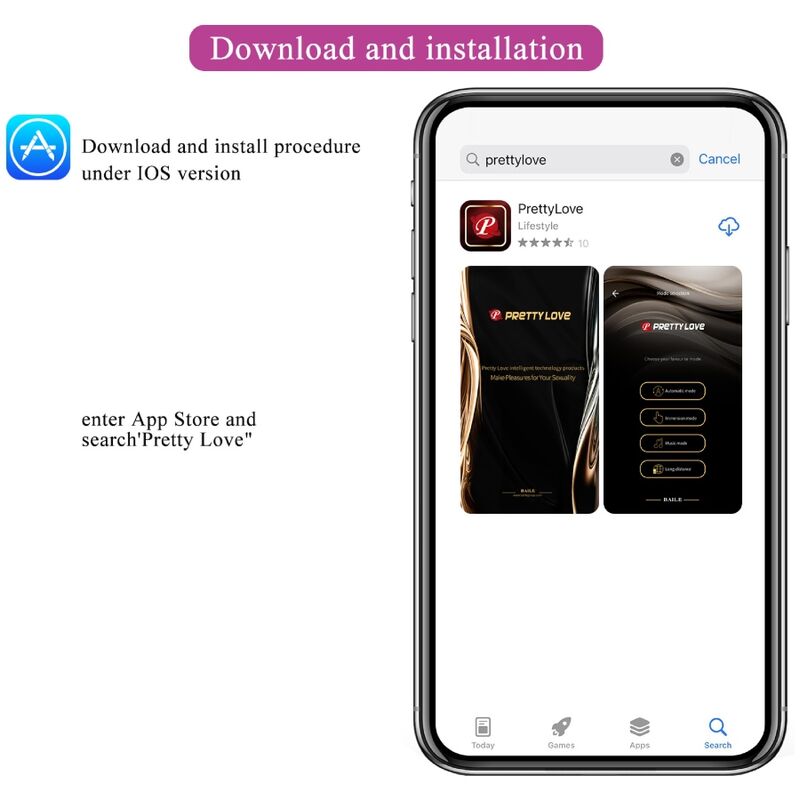 Œuf Vibrant Nymphe Contrôlé par Application