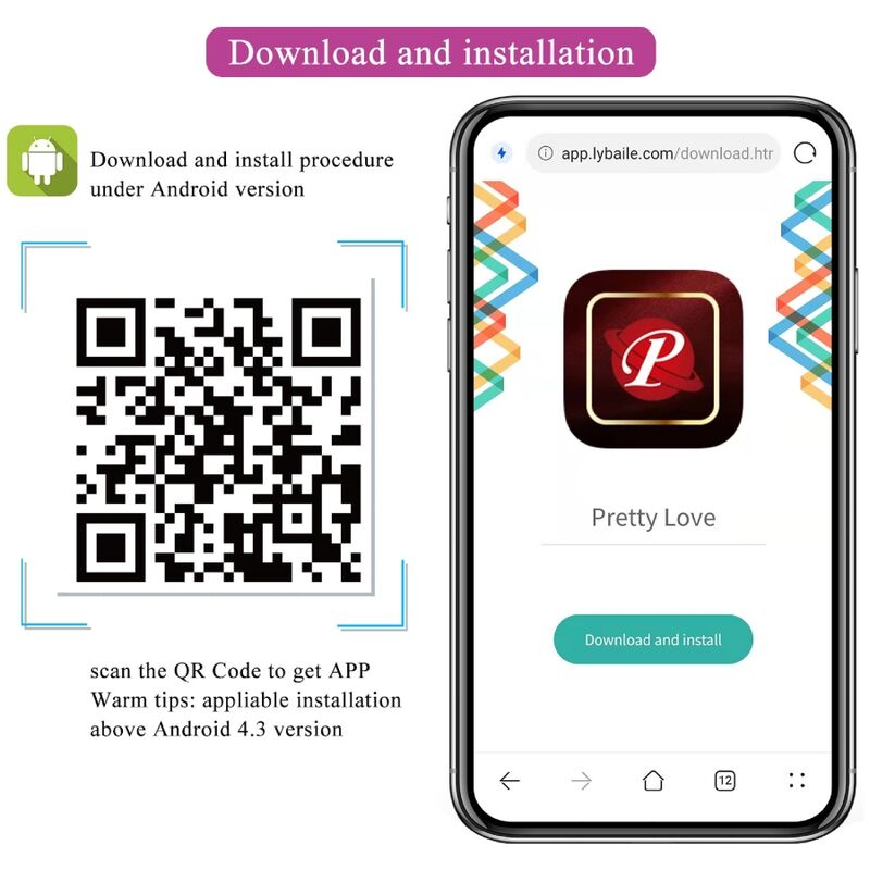 Œuf Vibrant Nymphe Contrôlé par Application