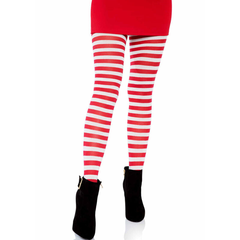 Collants Rayures Blans & Rouge