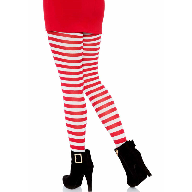 Collants Rayures Blans & Rouge