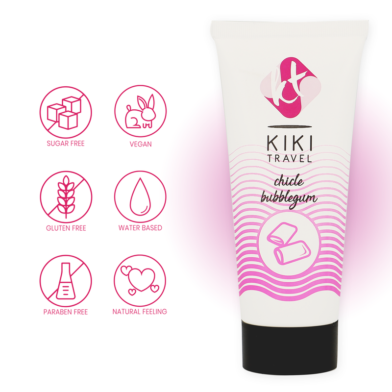 Lubrifiant Gomme Fraise Kiki Travel 50 ml