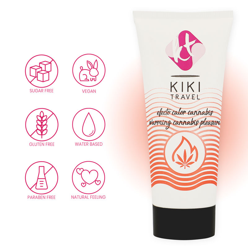 Lubrifiant Cannabis Effet Chaud Kiki Travel 50 ml