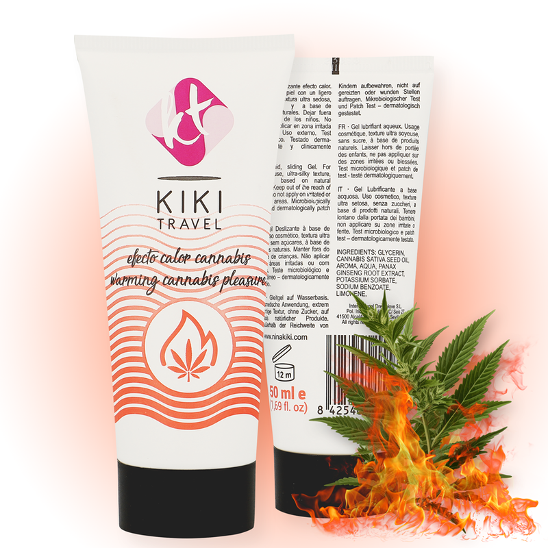 Lubrifiant Cannabis Effet Chaud Kiki Travel 50 ml