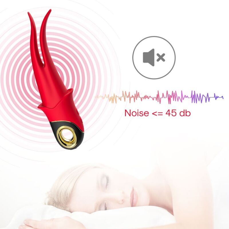 Vibromasseur Double Tête Armony - Rouge