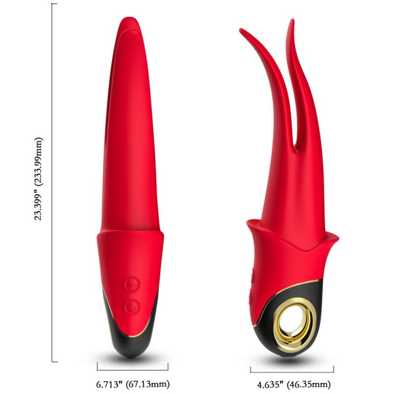 Vibromasseur Double Tête Armony - Rouge