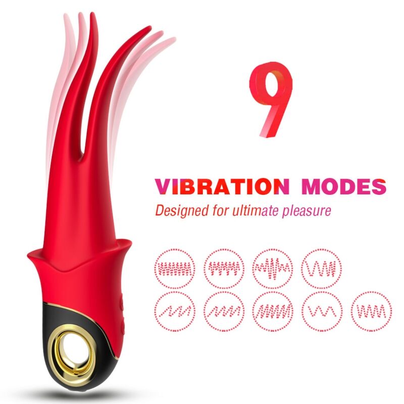 Vibromasseur Double Tête Armony - Rouge