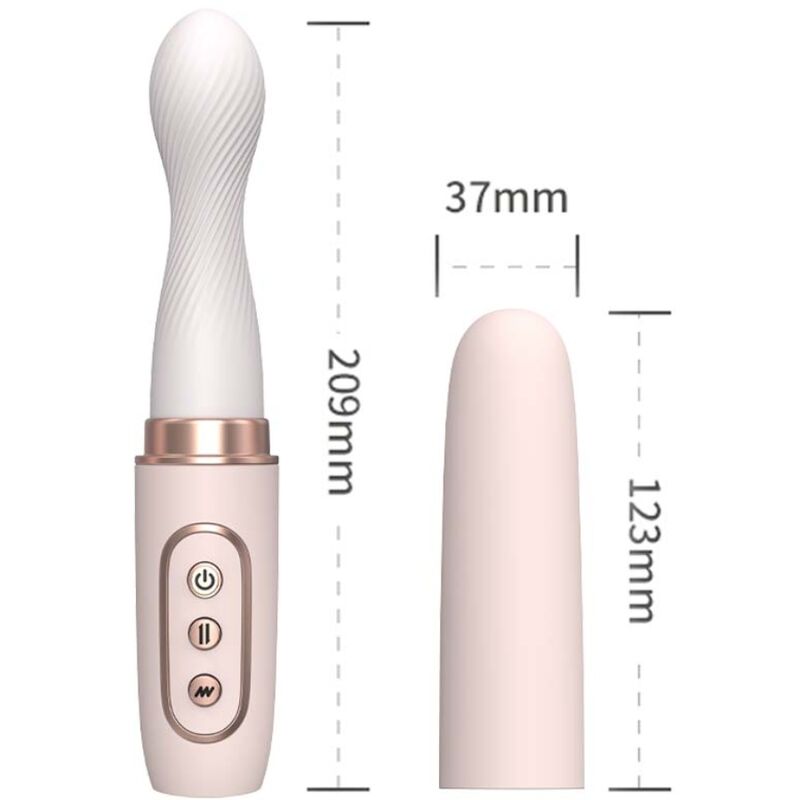 Vibromasseur rotateur et machine télescopique Armonie jaune