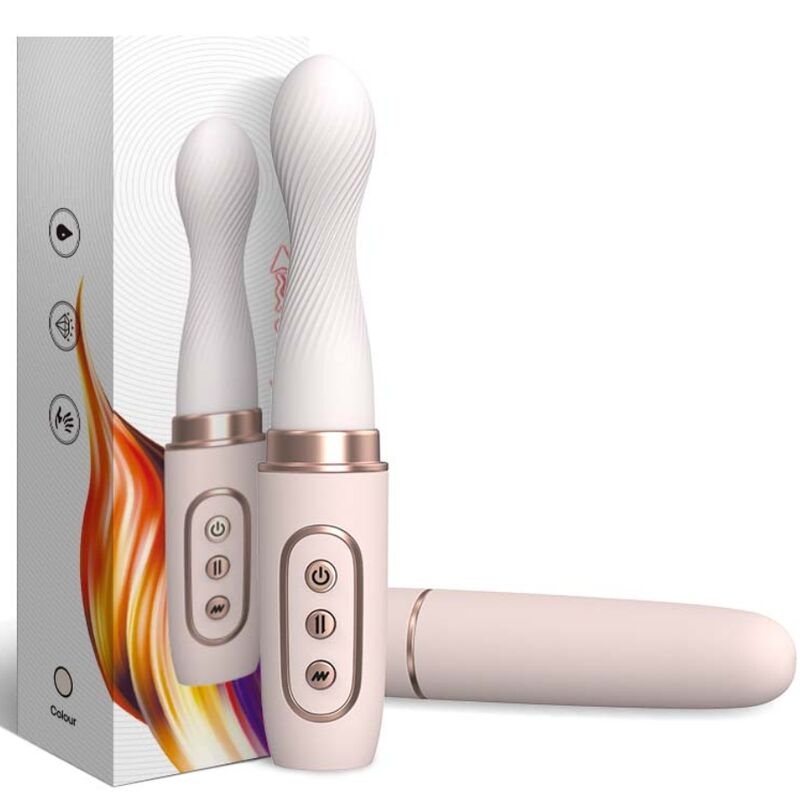 Vibromasseur rotateur et machine télescopique Armonie jaune