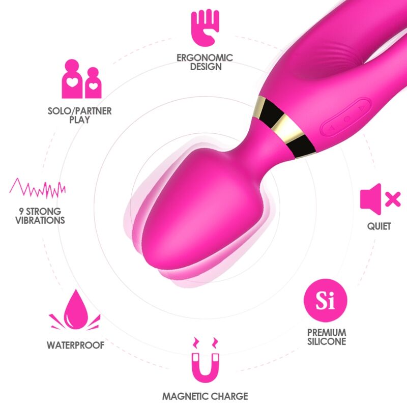 Masseur Lapin Armony Fuchsia