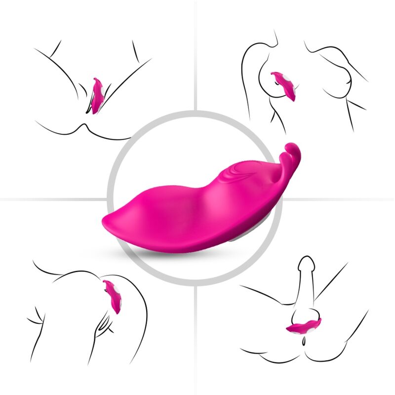Culotte vibrante Honeybee G-Spot télécommande fuchsia