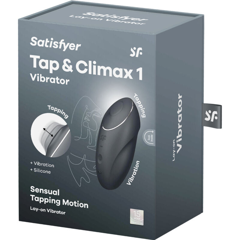 Vibromasseur Lay-On Tap & Climax 1 Satisfyer Noir
