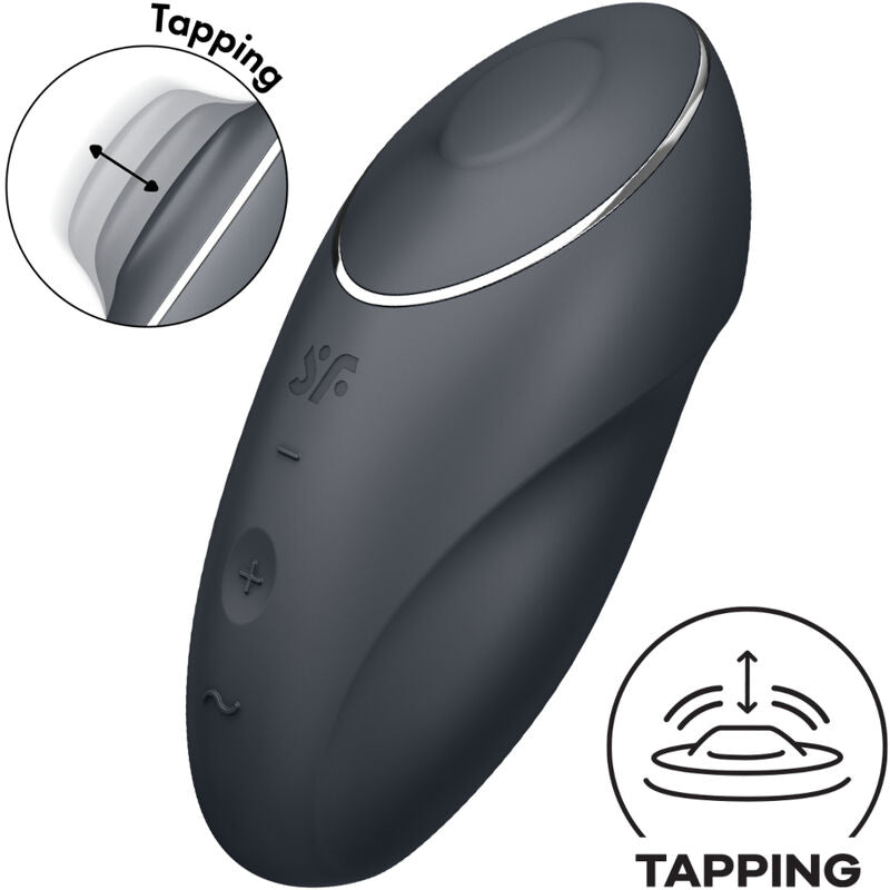 Vibromasseur Lay-On Tap & Climax 1 Satisfyer Noir