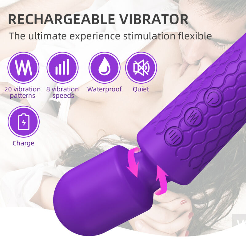 Mini Masseur et Vibromasseur Violet Armony
