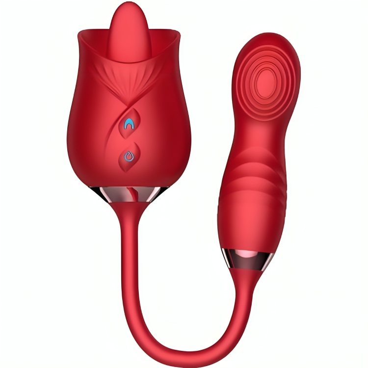 Vibromasseur Delight Flower & Bumping Rouge Armonie