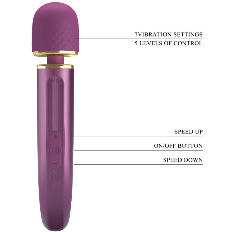 Masseur 7 Modes de Vibration Violet Pretty Love