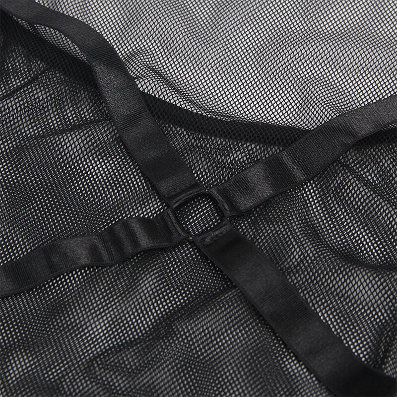 Robe Transparente Dos Nu Noire - Sublime
